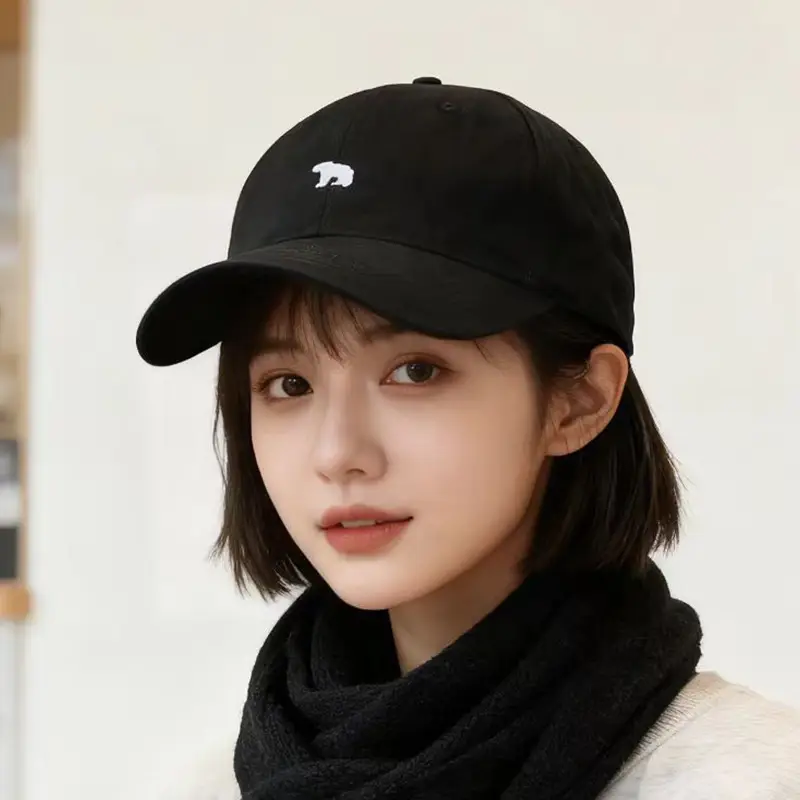 Women Polar Bear Cap with Wide Brim & Sunshade - Image 10