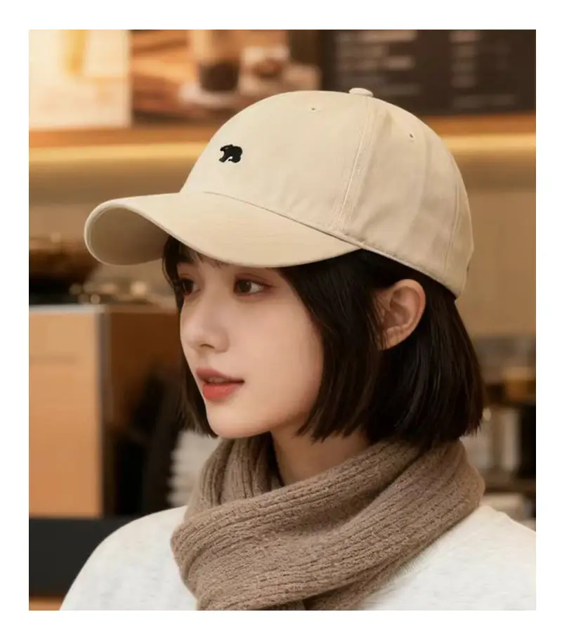Women Polar Bear Cap with Wide Brim & Sunshade — feature 2