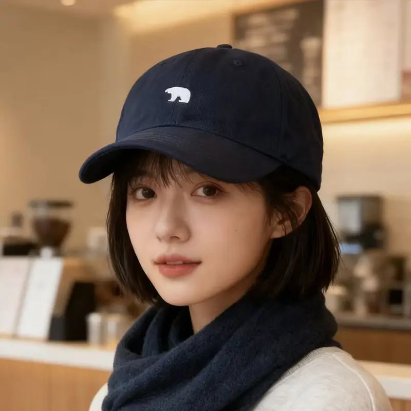 Women Polar Bear Cap with Wide Brim & Sunshade - Image 6