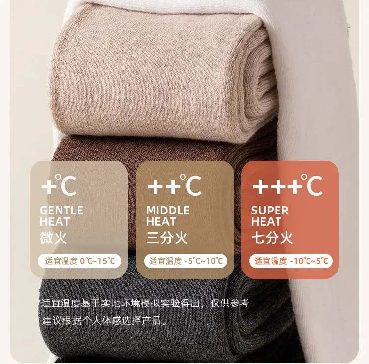 [Essential for Old Cold Legs] Women's Autumn and Winter Thickened Over-The-Knee Socks Warm Knee Socks Plus Velvet Thick Terry Stockings — feature 11