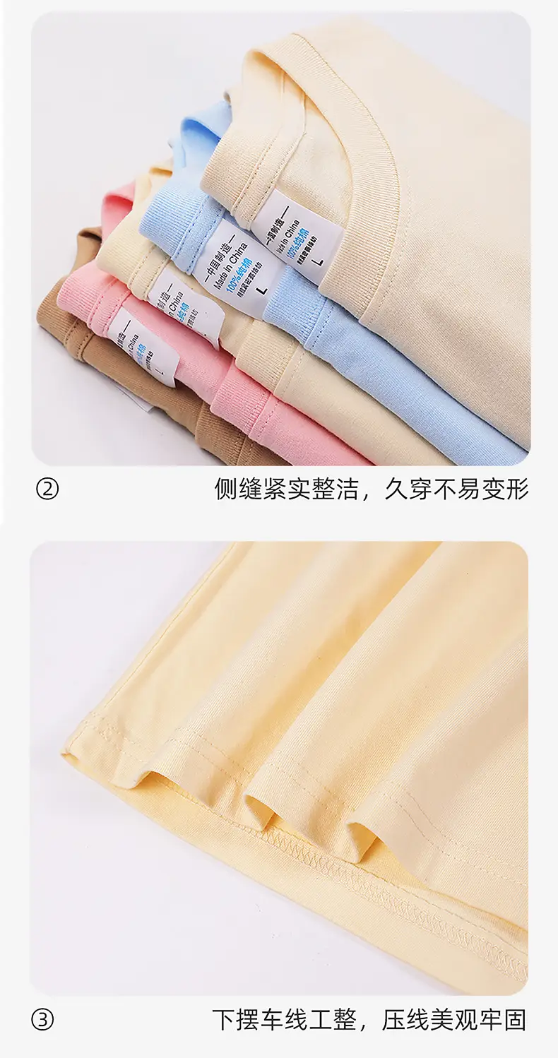 Girls Cotton T-Shirt Cream Round Neck Summer — feature 16