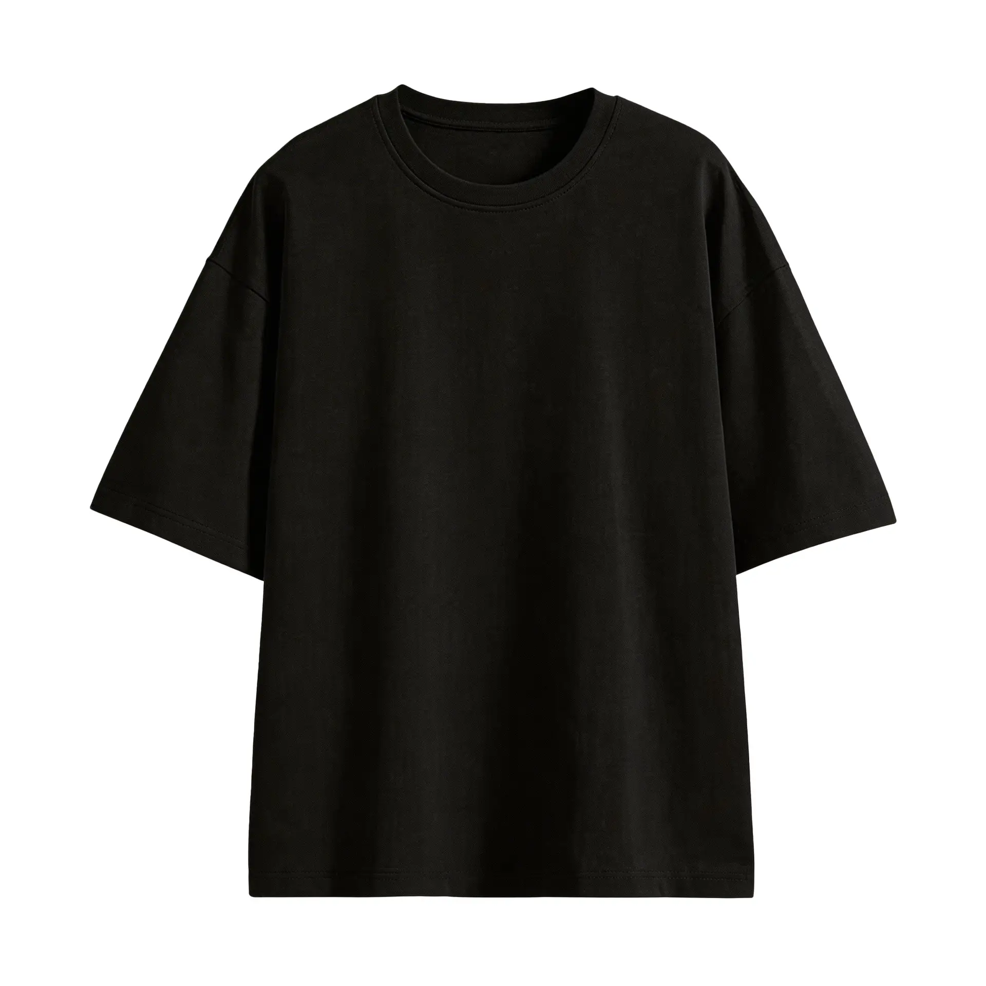 Girls Cotton T-Shirt Cream Round Neck Summer - Image 2