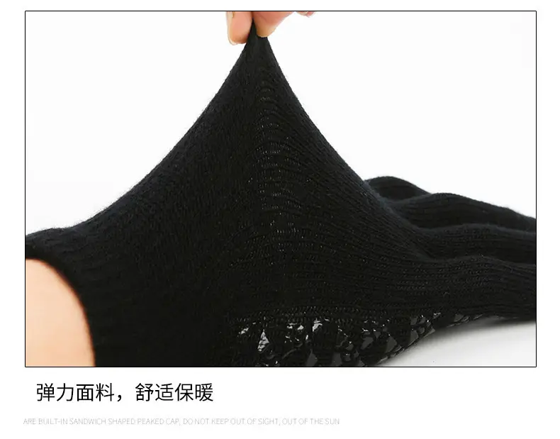 Cross-Border Set of Hats, Men's Winter Scarf, Gloves, Three-Piece Set, Integrated Neck Warmer, Fleece-Lined, Warm Winter Knitted Hat — feature 13