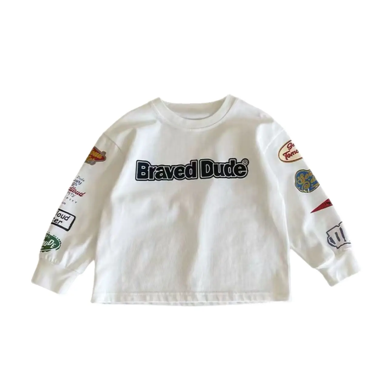 2025 Boys Long Sleeve T-Shirt Black "Braved Dude" - Image 7
