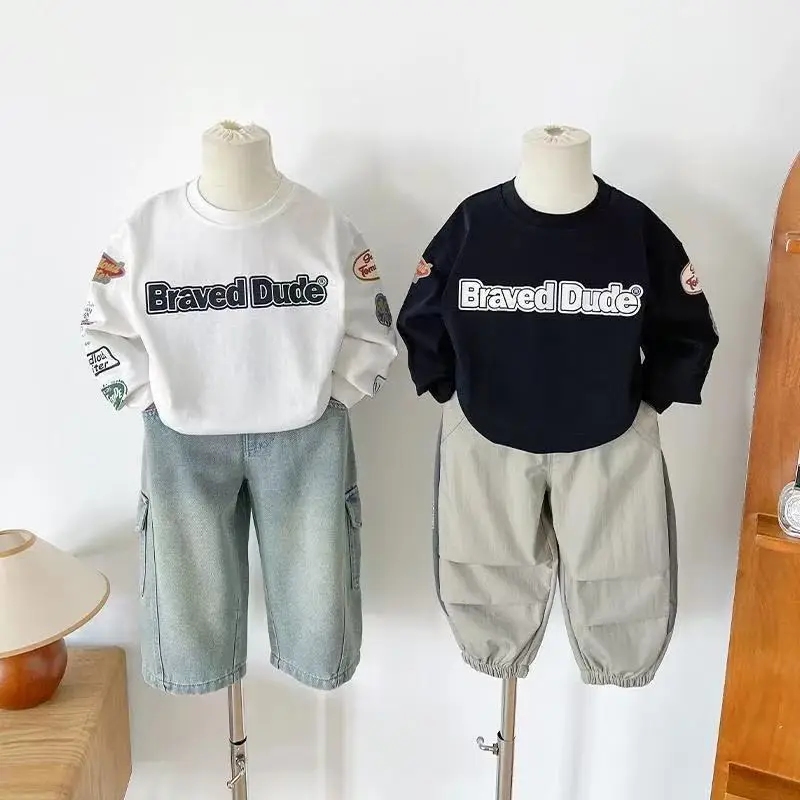 2025 Boys Long Sleeve T-Shirt Black "Braved Dude" — feature 3