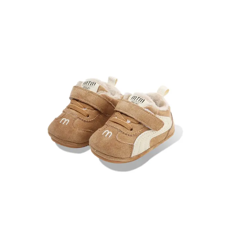 Winter Baby Shoes for Women 0-6-12 Months Soft Sole Fleece-Lined Toddler Shoes