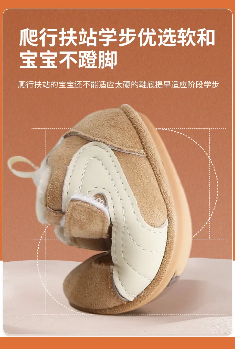 Winter Baby Shoes for Women 0-6-12 Months Soft Sole Fleece-Lined Toddler Shoes — feature 20