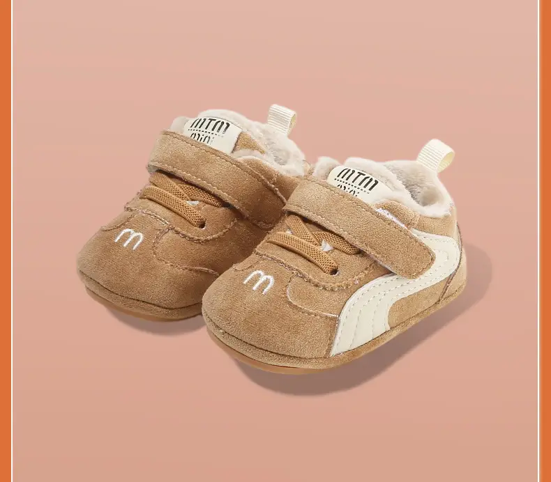 Winter Baby Shoes for Women 0-6-12 Months Soft Sole Fleece-Lined Toddler Shoes — feature 24