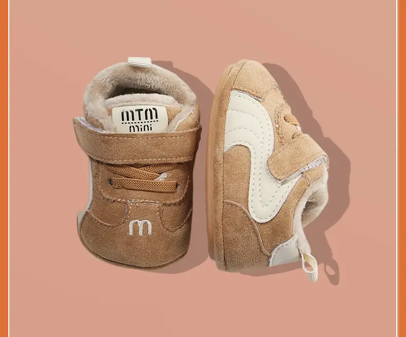 Winter Baby Shoes for Women 0-6-12 Months Soft Sole Fleece-Lined Toddler Shoes — feature 25
