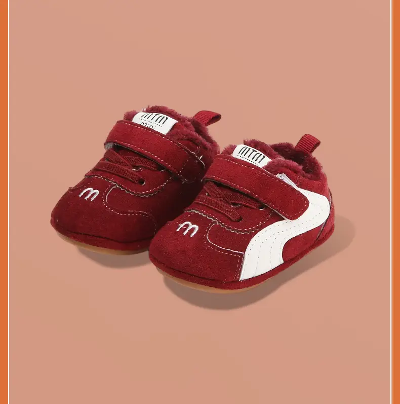 Winter Baby Shoes for Women 0-6-12 Months Soft Sole Fleece-Lined Toddler Shoes — feature 27