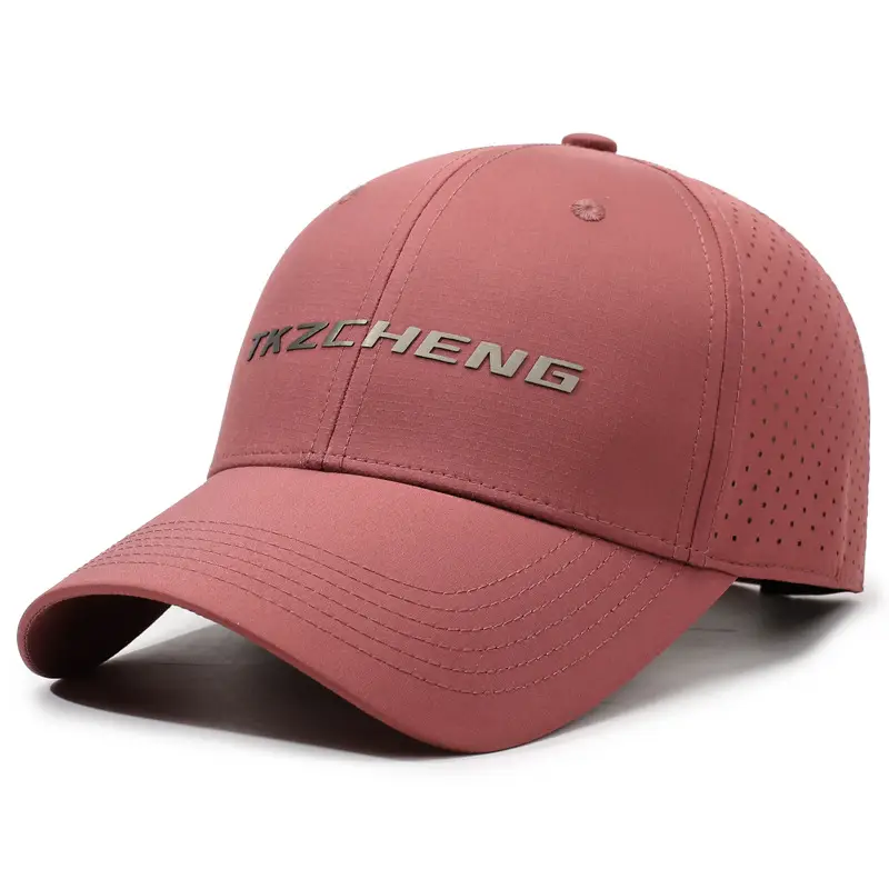 Men Officer Duckbill Cap Beige Mesh Sun Hat - Image 8