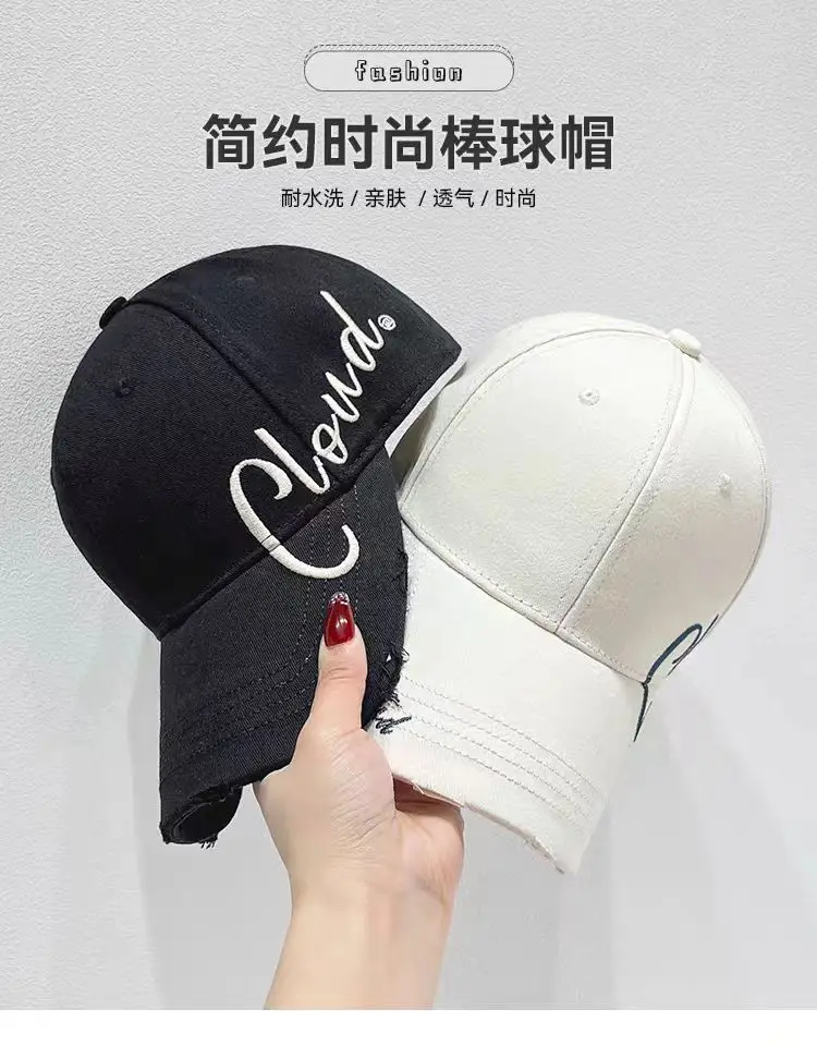 Women's Pink English Embroidered Cap Large — feature 3