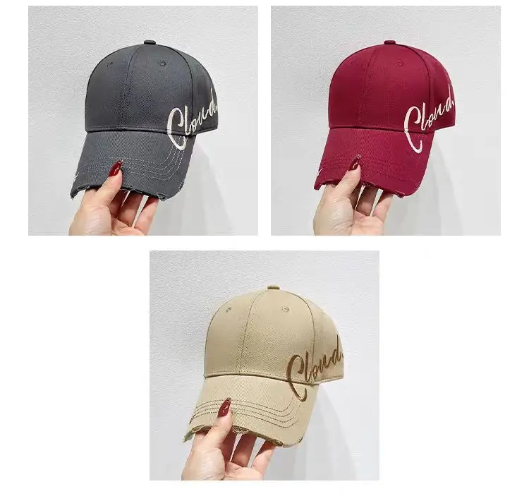 Women's Pink English Embroidered Cap Large — feature 9