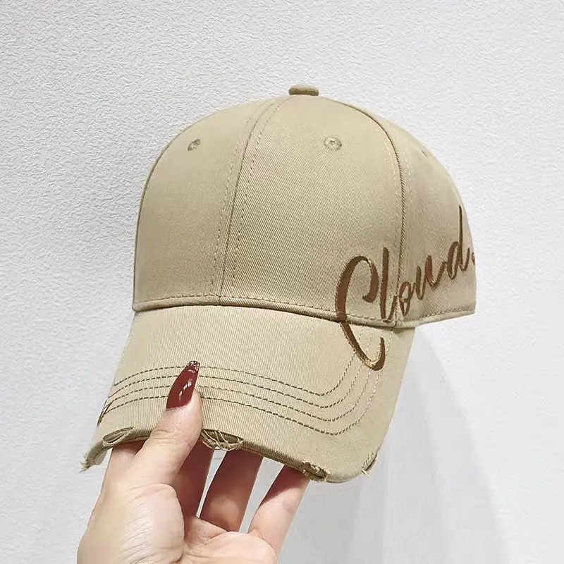 Women's Pink English Embroidered Cap Large