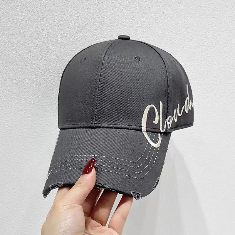 Women's Pink English Embroidered Cap Large