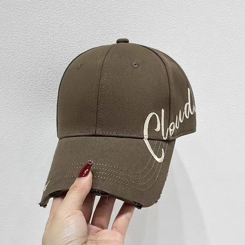 Women's Pink English Embroidered Cap Large