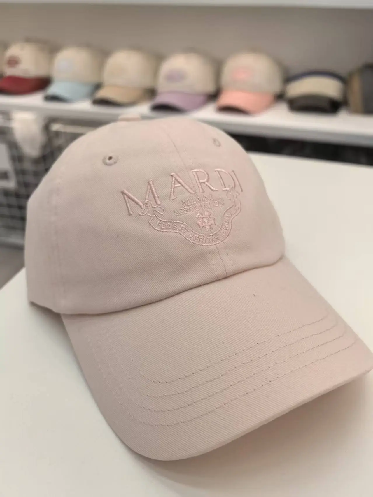 Pink Letter Embroidered Women's Cap — feature 9