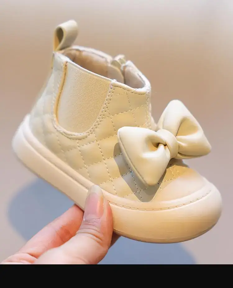 Baby Girl Boots Sweet Bow Soft Sole Autumn Winter — feature 10
