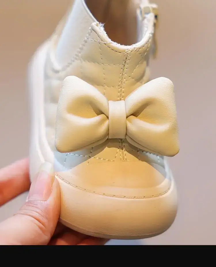 Baby Girl Boots Sweet Bow Soft Sole Autumn Winter — feature 12