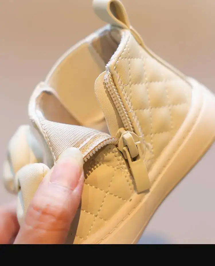 Baby Girl Boots Sweet Bow Soft Sole Autumn Winter — feature 13