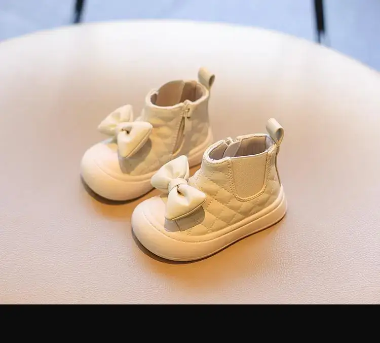 Baby Girl Boots Sweet Bow Soft Sole Autumn Winter — feature 7