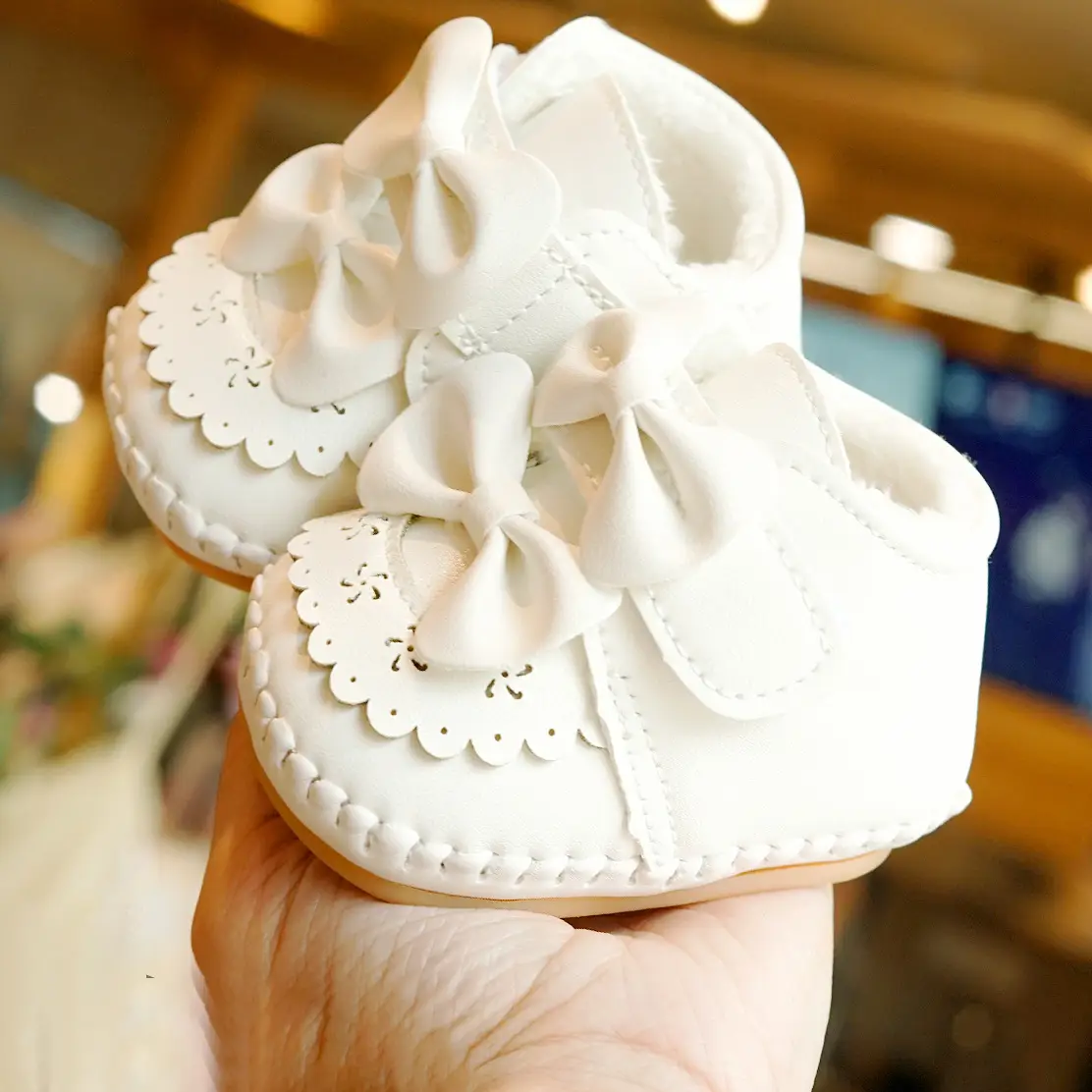 Baby Shoes Soft Sole Winter Fleece Lined 0-1Yr