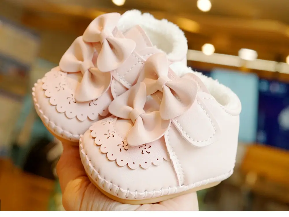 Baby Shoes Soft Sole Winter Fleece Lined 0-1Yr — feature 8