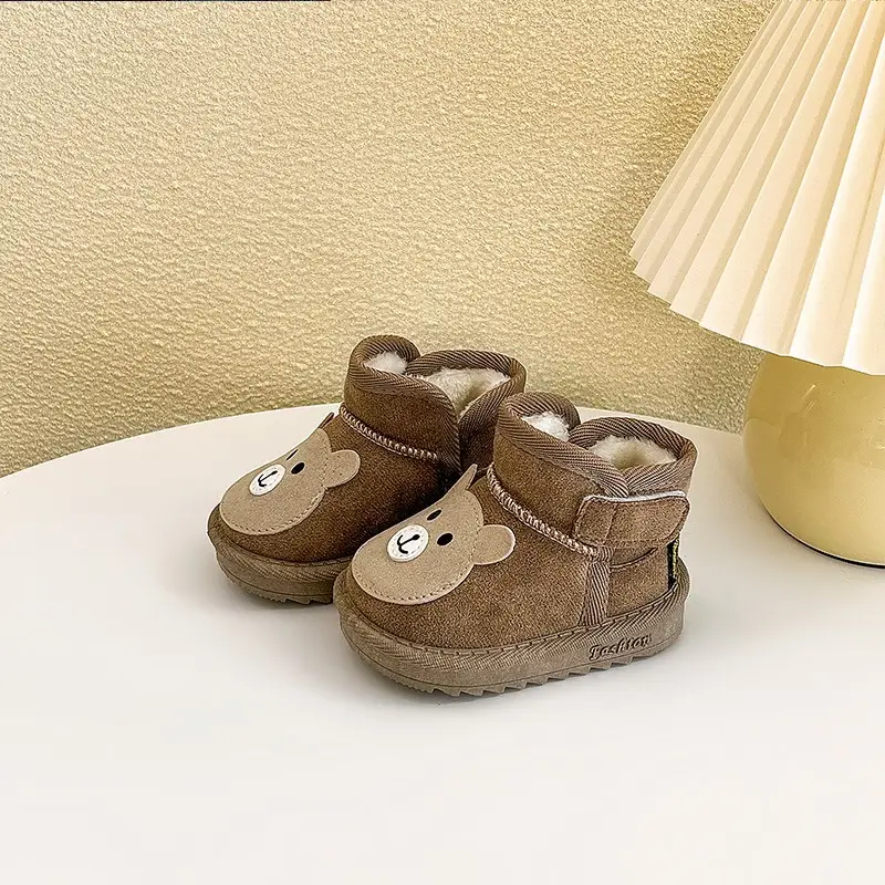 Baby Velvet Snow Boots for Girls Winter Toddler Shoes