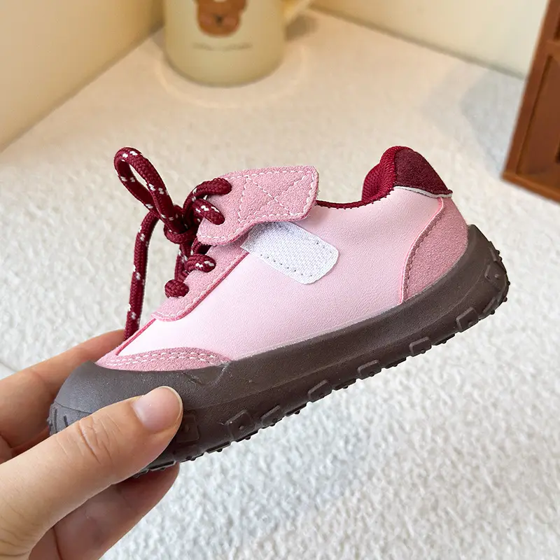 Kids Spring & Fall Sneakers Grey Soft Soled — feature 18