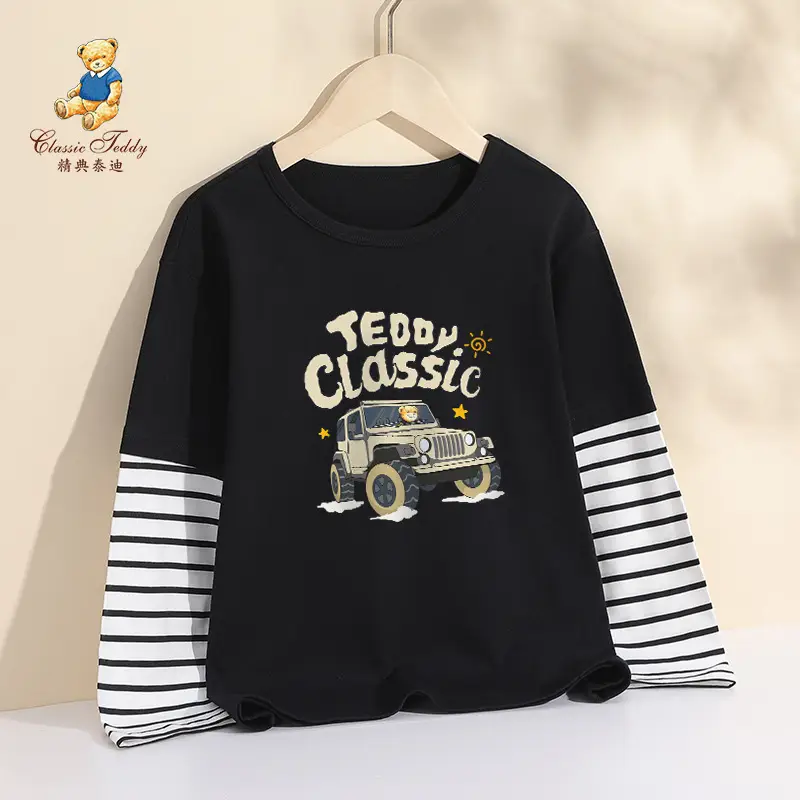 Classic Teddy Long Sleeve Printed T-Shirt Lavender - Image 6