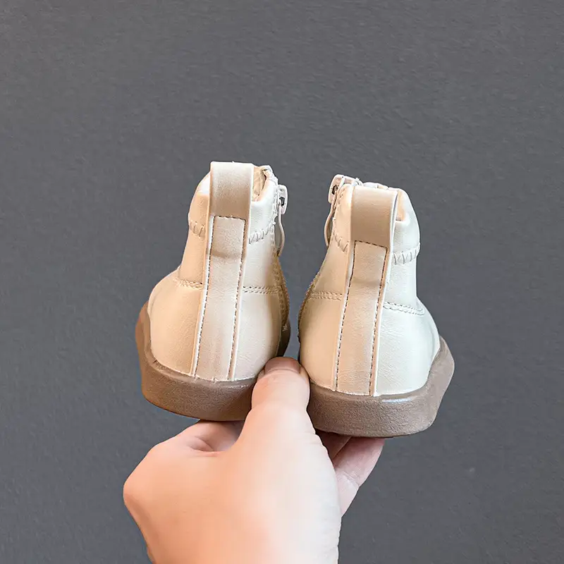 Black Leather Toddler Boots for One-Year-Old Girls — feature 12