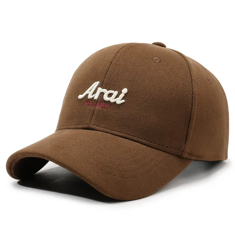 Men Embroidered Fleece Baseball Cap Winter Warm Outdoor - Image 2