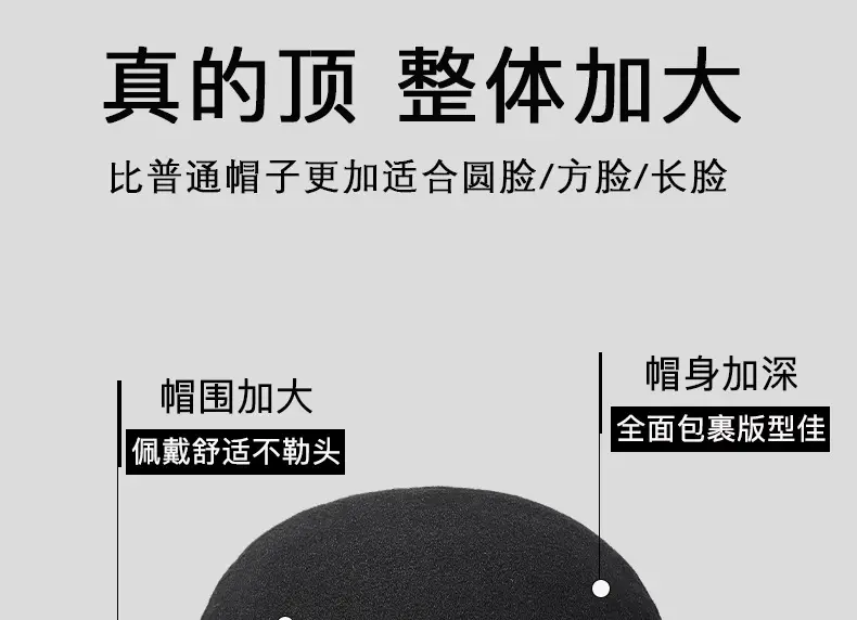 Winter Woolen Duck Cap for Men Cold Proof Retro Hat — feature 3