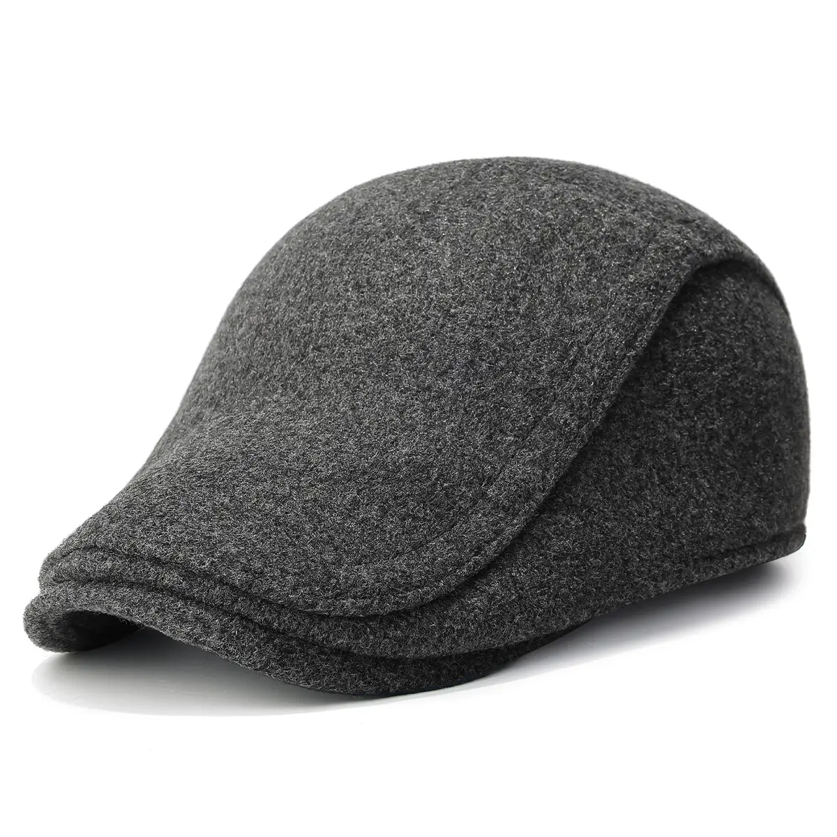Winter Woolen Duck Cap for Men Cold Proof Retro Hat - Image 2