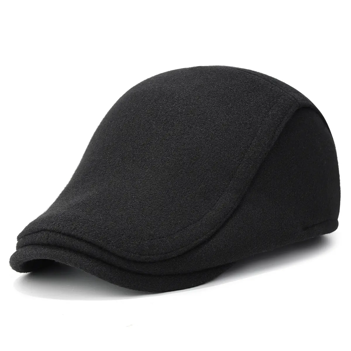 Winter Woolen Duck Cap for Men Cold Proof Retro Hat - Image 3