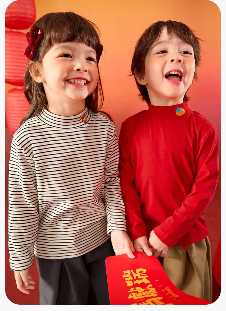 Dudujia Kids Red T-Shirt Baby Winter Greetings — feature 20