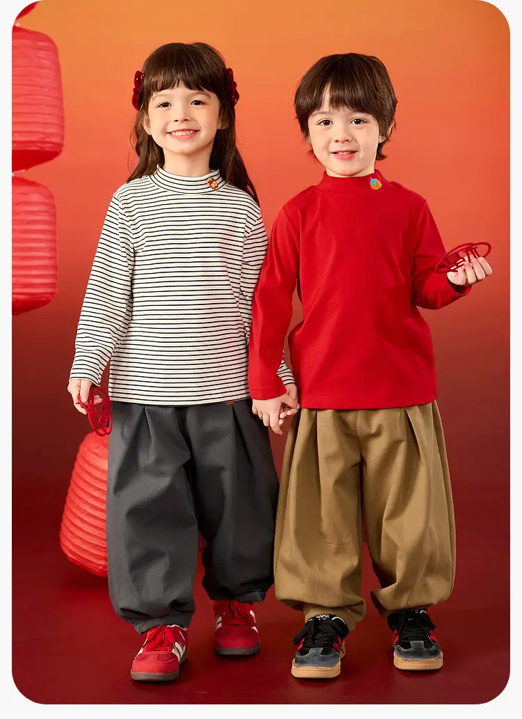 Dudujia Kids Red T-Shirt Baby Winter Greetings — feature 25