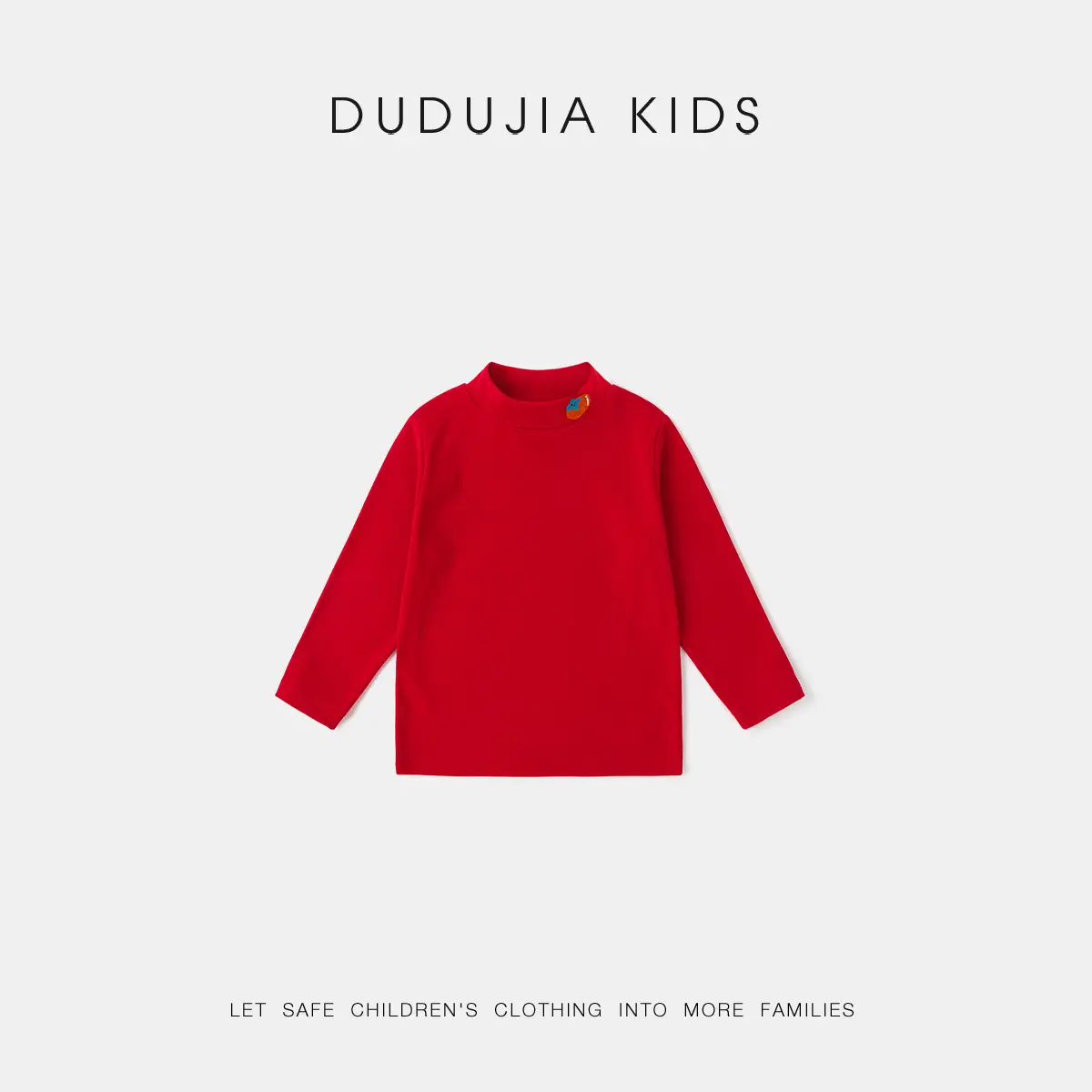 Dudujia Kids Red T-Shirt Baby Winter Greetings - Image 3