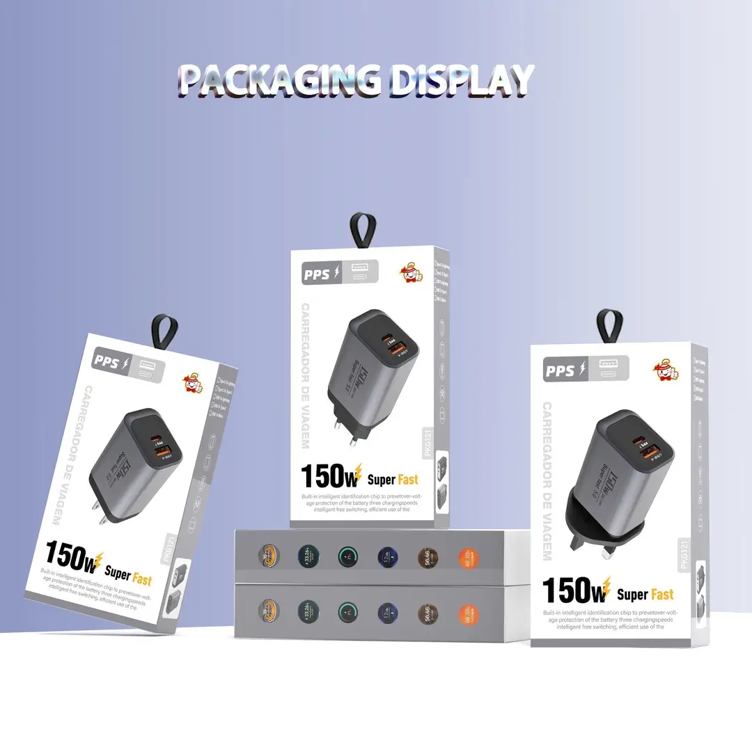 Factory Direct Sales New 150W Full Protocol Charger Travel Small Appliance Fast Charging Head Multi-Port A+C Charger