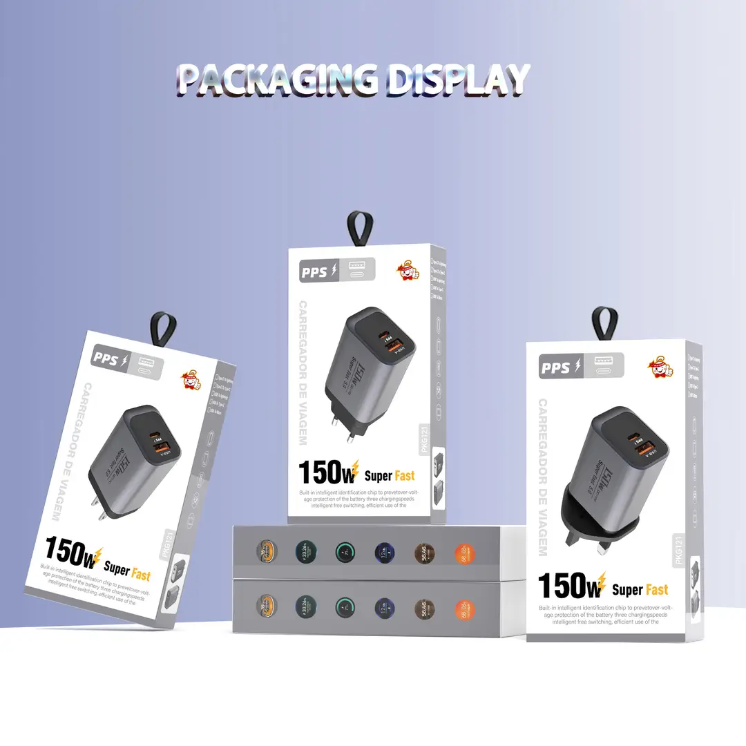 Factory Direct Sales New 150W Full Protocol Charger Travel Small Appliance Fast Charging Head Multi-Port A+C Charger — feature 14