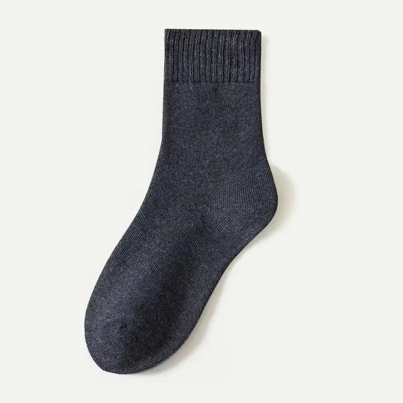 Autumn and Winter Socks for Women, Warm Terry Socks, Mid-Calf Socks, Cashmere Deodorant, Thickeneded Fleece-Lined Stockings, Plush Zhuji