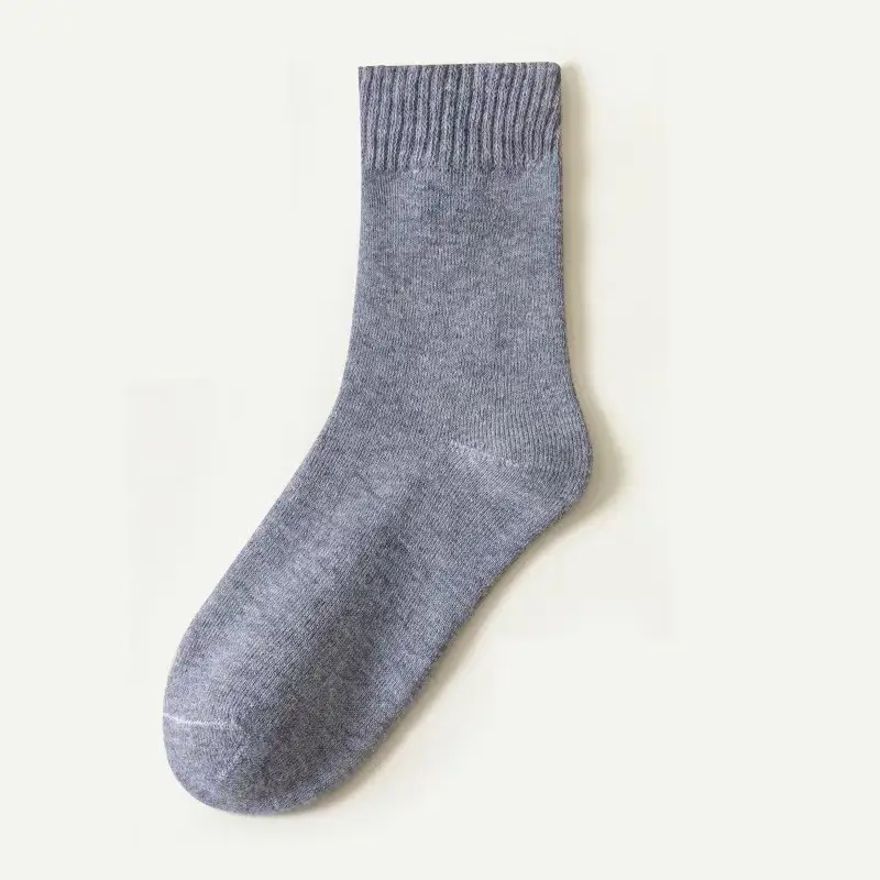 Autumn and Winter Socks for Women, Warm Terry Socks, Mid-Calf Socks, Cashmere Deodorant, Thickeneded Fleece-Lined Stockings, Plush Zhuji