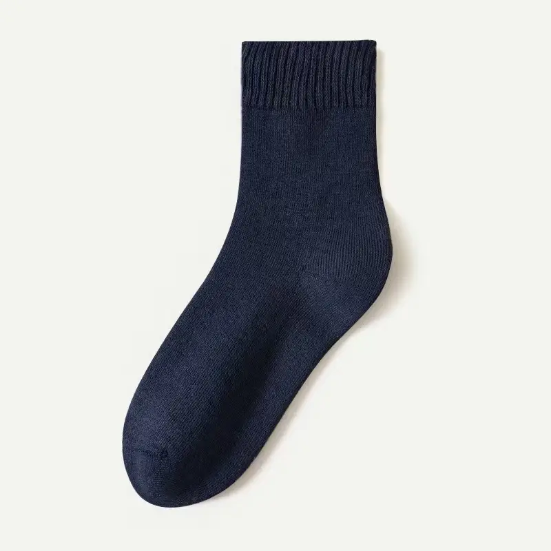 Autumn and Winter Socks for Women, Warm Terry Socks, Mid-Calf Socks, Cashmere Deodorant, Thickeneded Fleece-Lined Stockings, Plush Zhuji