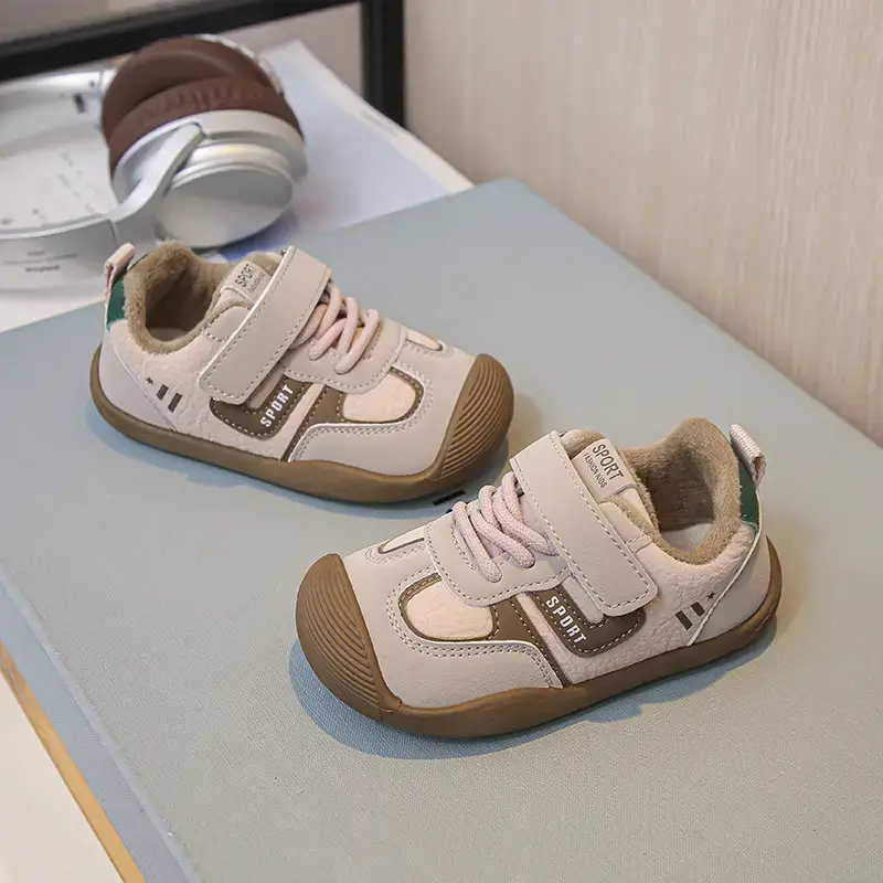 Baby Sneakers White Red Anti-Slip Toddler Shoes