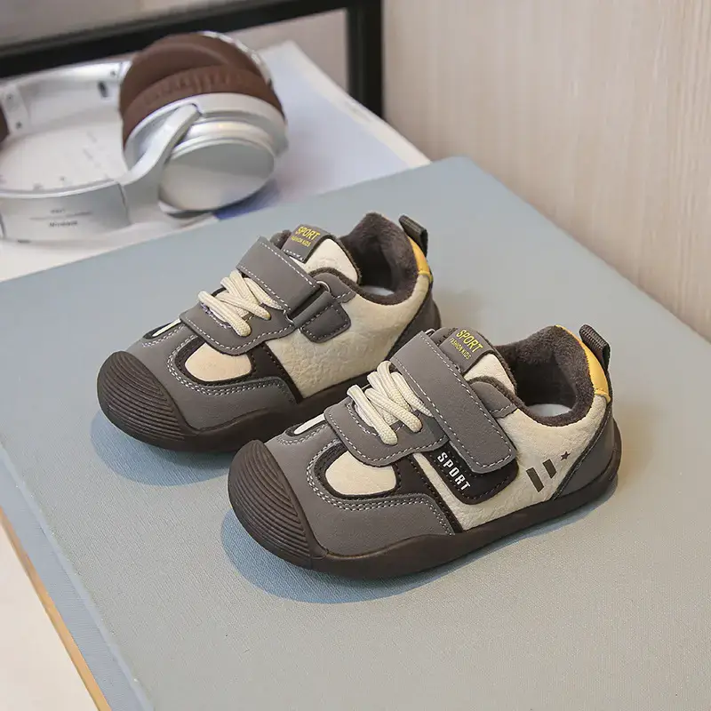 Baby Sneakers White Red Anti-Slip Toddler Shoes