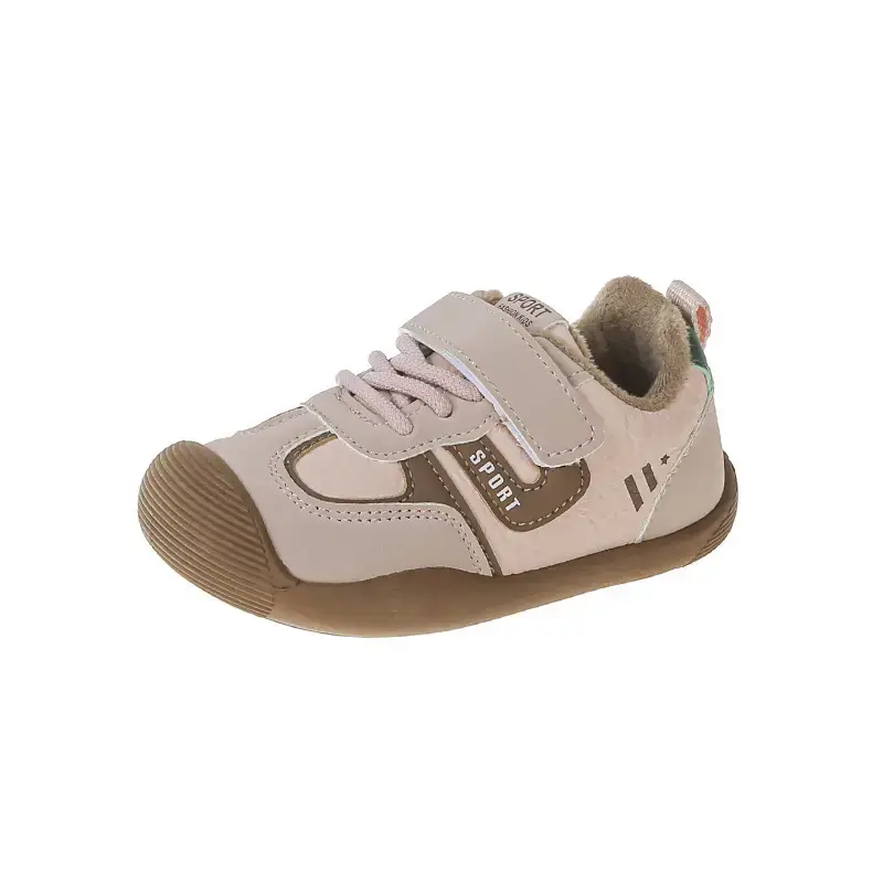 Baby Sneakers White Red Anti-Slip Toddler Shoes