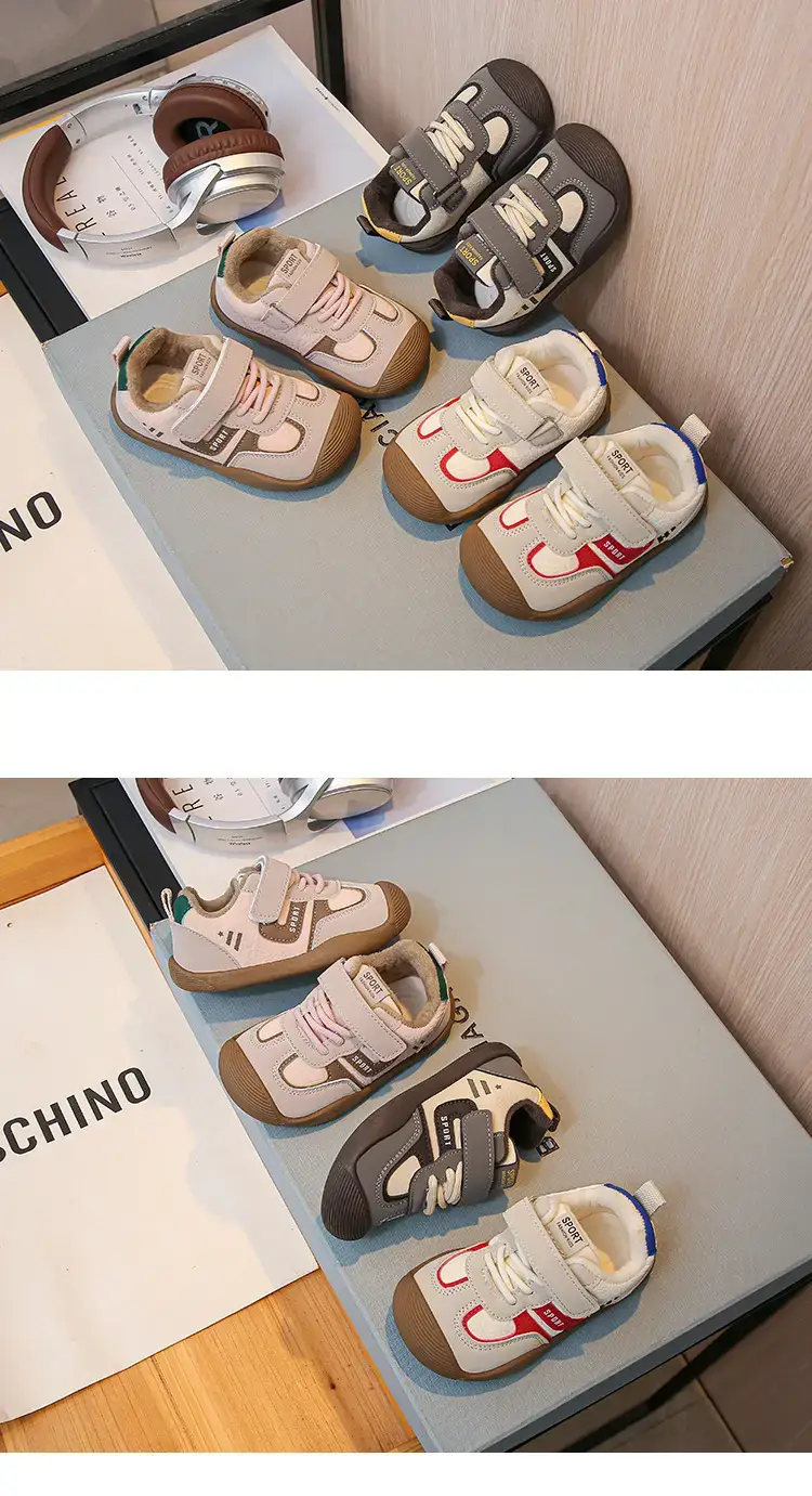 Baby Sneakers White Red Anti-Slip Toddler Shoes — feature 9