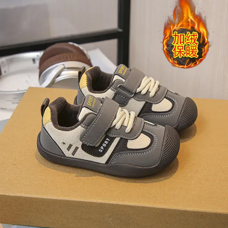 Baby Sneakers White Red Anti-Slip Toddler Shoes