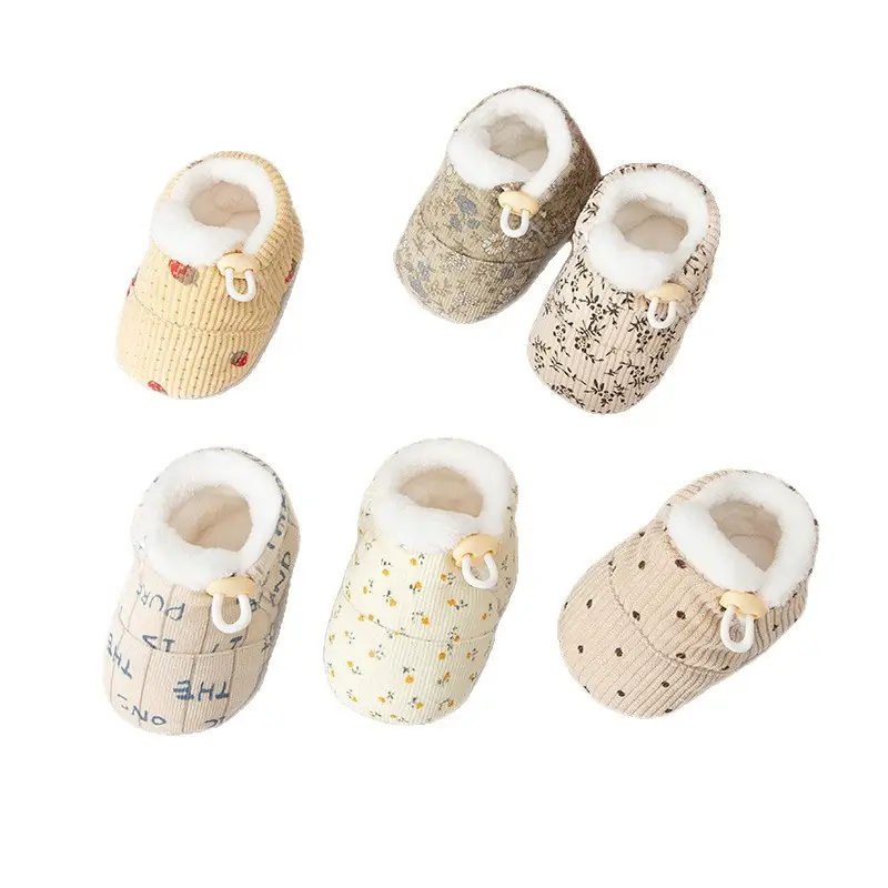 Jingqi Baby Fleece Lined Pre-Step Shoes 6-12M