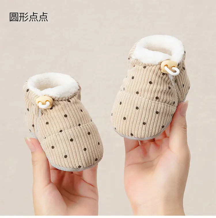 Jingqi Baby Fleece Lined Pre-Step Shoes 6-12M — feature 15